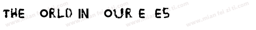 The world in your eyes字体转换
